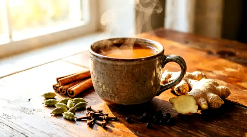 چای ماسالا برای لاغری کی بخوریم؟ (راهنمای کامل + طرز تهیه رژیمی)